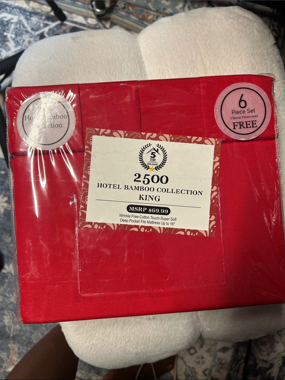 King Sheet Set - Red